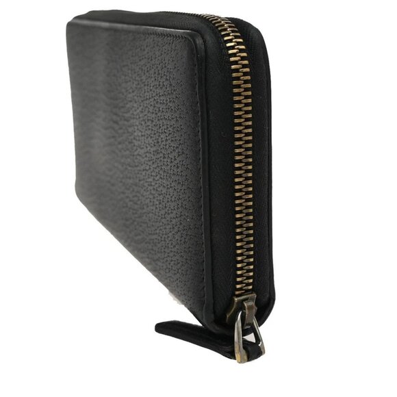 GUCCI GG Logo Marmont Long Zipper Wallet Leather Black GHW Italy 60FC119 - Picture 2 of 14